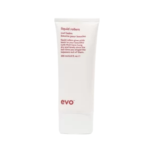 Witte tube van 200 ml evo Liquid Rollers curl balm met rode opdruk.
